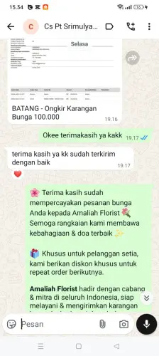 Testimonial Papan Bunga janaka